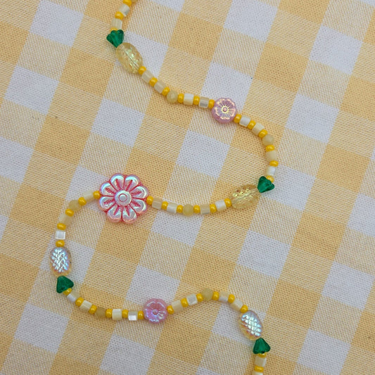 Pineapple Blossom Necklace + Bracelet Set