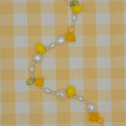 Lemon Blossom Freshwater Pearl Beaded Necklace