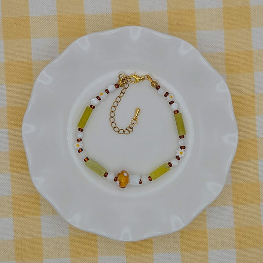 Mushroom Meadow Necklace and Bracelet Set