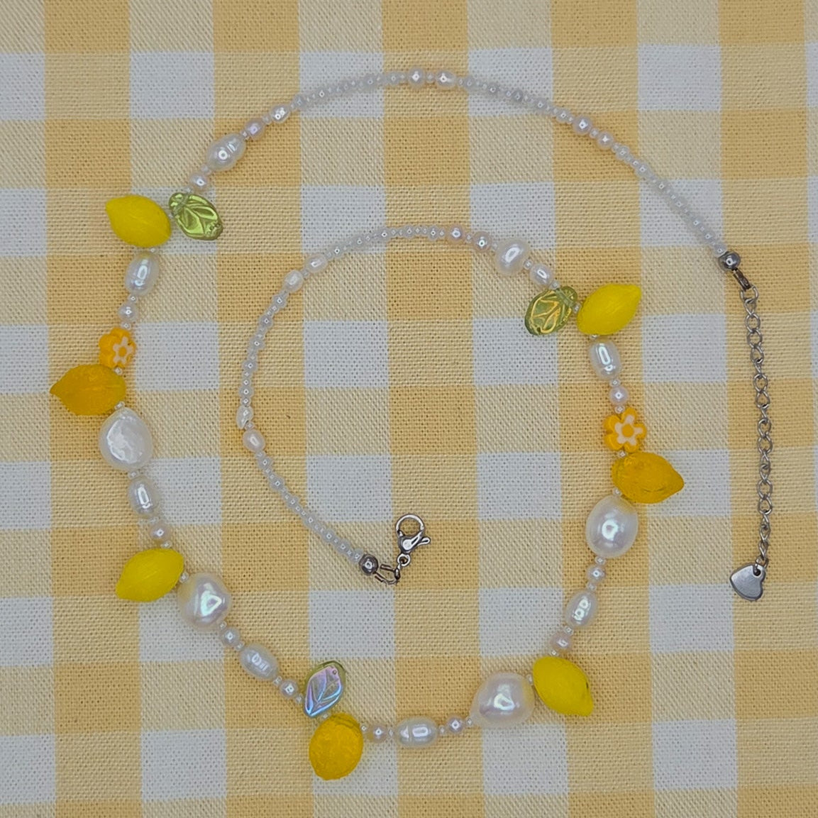 Lemon Blossom Freshwater Pearl Beaded Necklace
