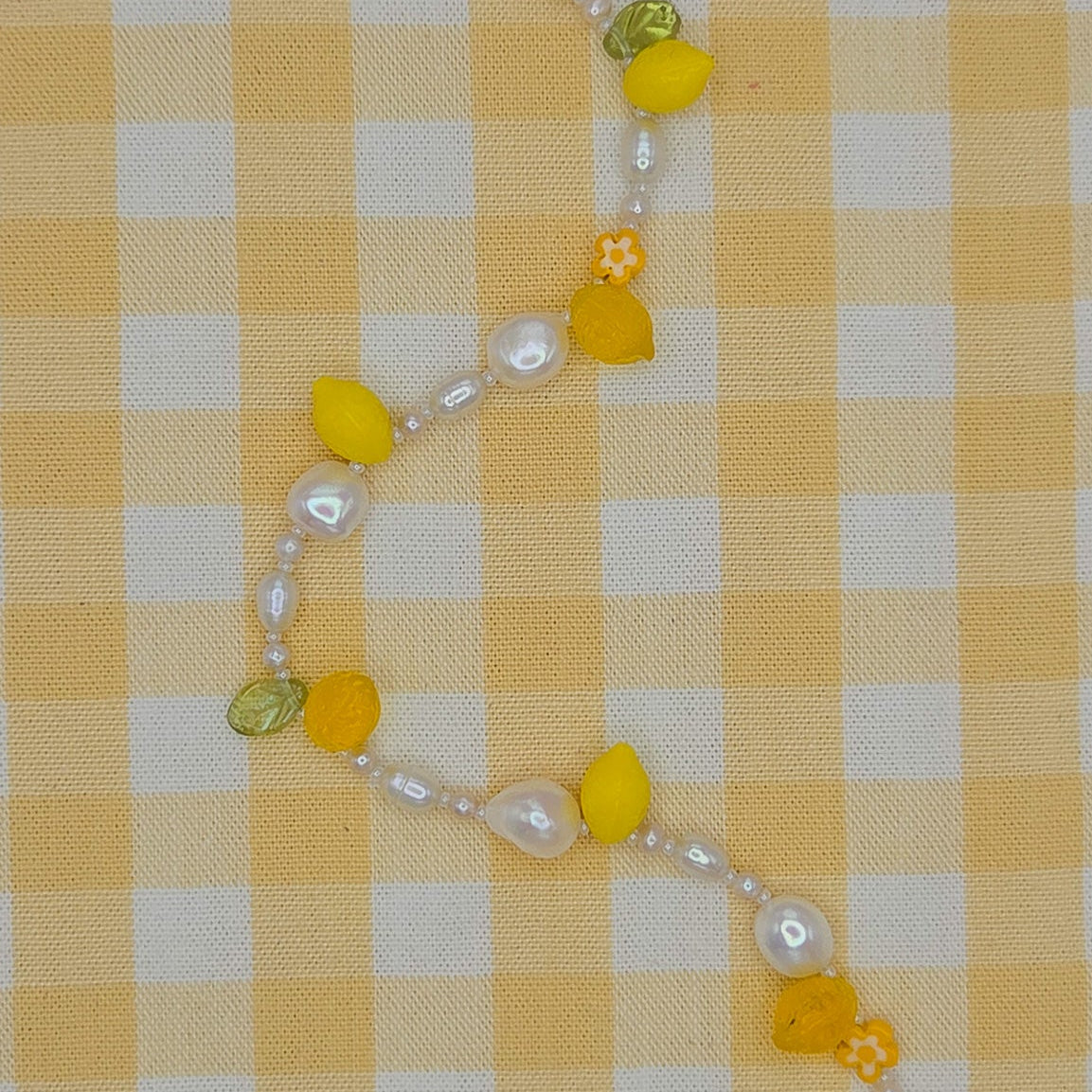 Lemon Blossom Freshwater Pearl Beaded Necklace