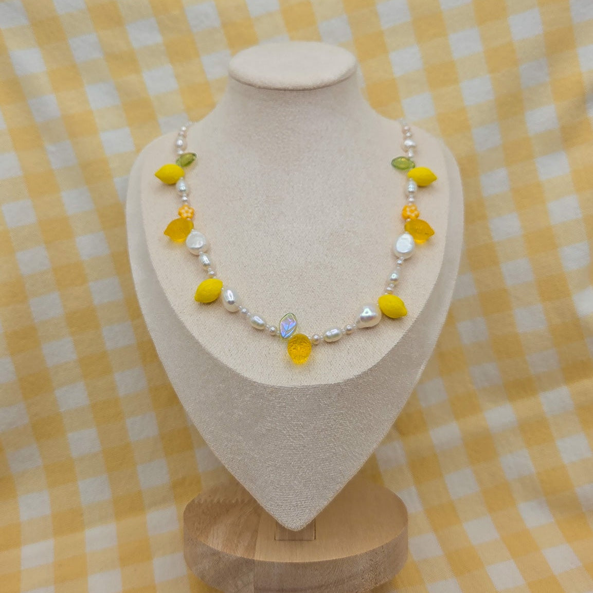 Lemon Blossom Freshwater Pearl Beaded Necklace